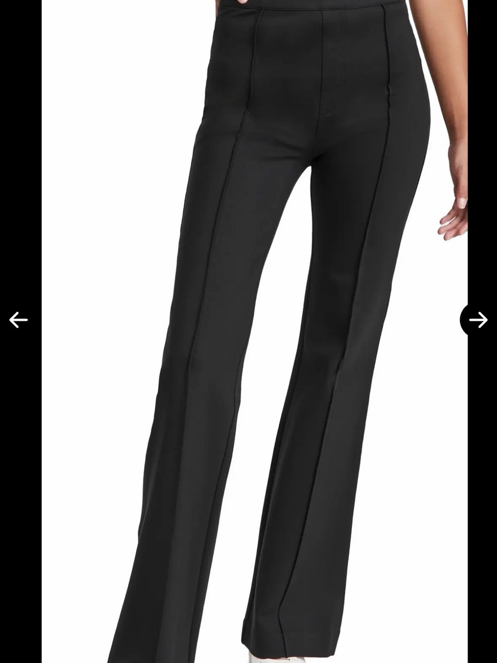 NWT SPANX Black High-Waist Flare Pants